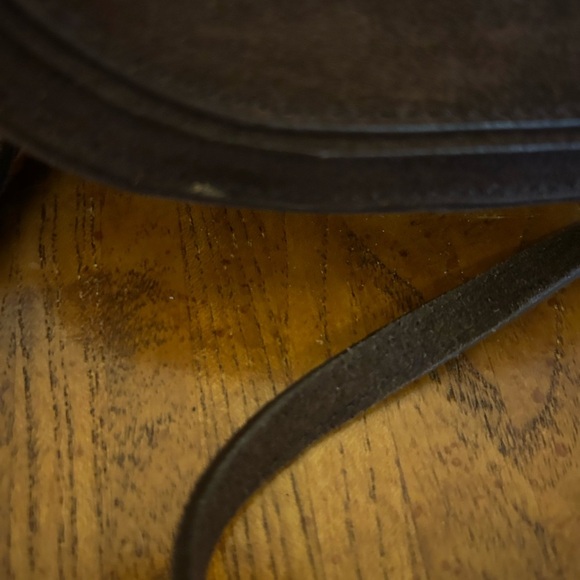 Spartina 449 Coffee Suede Saddle Crossbody Bag - Picture 4 of 15